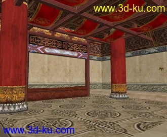 3D打印模型以前在遊戲公司做的室內場景的图片