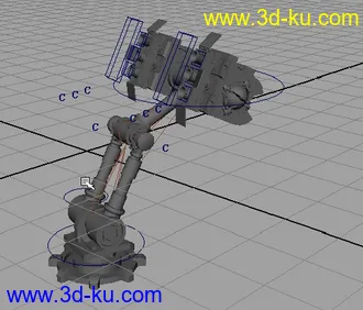 3D打印模型绑定机械的图片