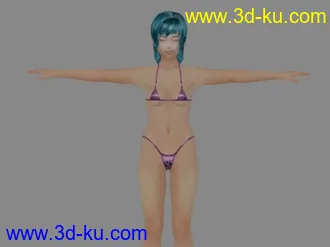 再次导出！沙滩零全套女角人物模型放出！（标准体态）的图片