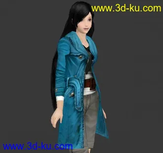 3D打印模型劲舞长发的图片