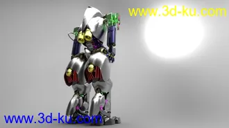 3D打印模型疯子新做百分百原创机器人！绝对够强悍！的图片