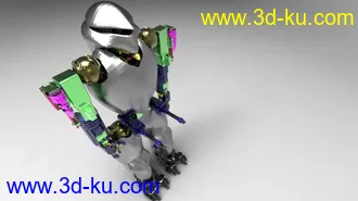 3D打印模型疯子新做百分百原创机器人！绝对够强悍！的图片