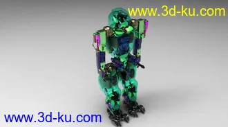 3D打印模型疯子新做百分百原创机器人！绝对够强悍！的图片