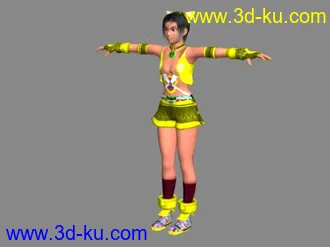 3D打印模型包头少女的图片