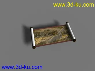 3D打印模型卷轴（带动画、材质）的图片