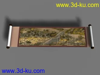 3D打印模型卷轴（带动画、材质）的图片