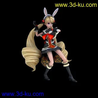 3D打印模型Minity Grey from [LOCO] Online game [MAX +OBJ]的图片