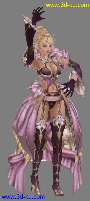 3D打印模型卓越之剑 Helllena 骨络动画的图片