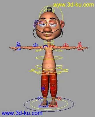 完整绑定模型的图片