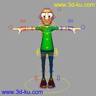 完整绑定模型的图片