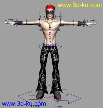 完整绑定模型的图片