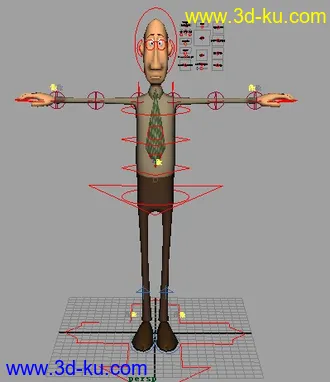 完整绑定模型的图片