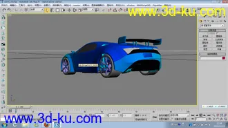 跑车模型，内部结构完整～的图片