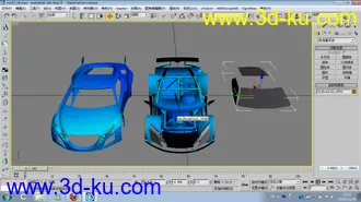 跑车模型，内部结构完整～的图片