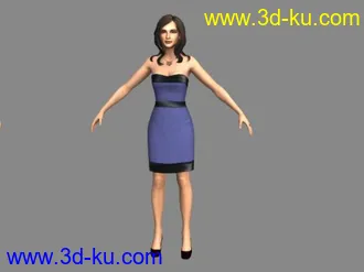 3D打印模型《僵尸围城2》中的那个僵尸新娘和另一个MM的图片