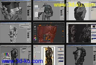 国外大师次时代游戏角色模型的图片