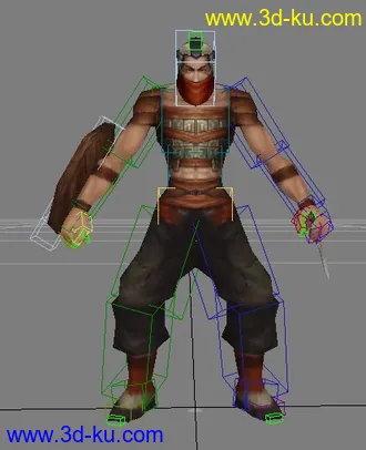 赤壁里的一个模型，有绑定~！的图片