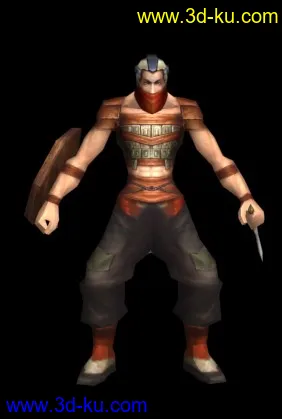 赤壁里的一个模型，有绑定~！的图片