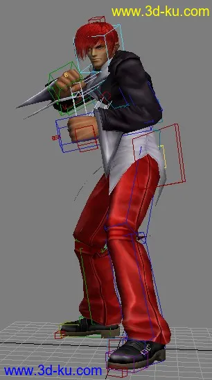 3D打印模型拳皇八神，有绑定~！的图片