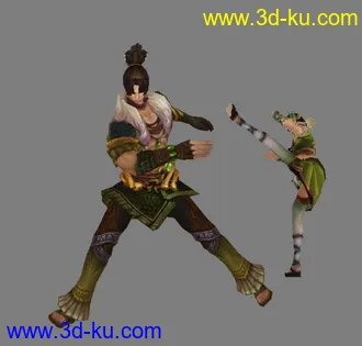 3D打印模型新三国最新时装男女动画的图片