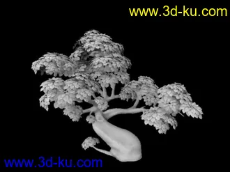 3D打印模型卡通老树 无贴图UV以分的图片