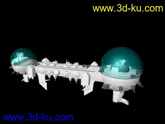 3D打印模型太空城的图片