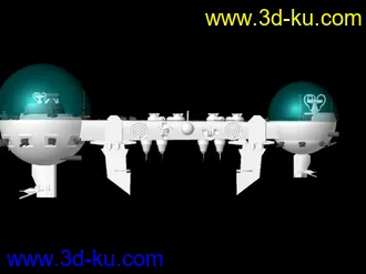 3D打印模型太空城的图片