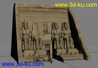 3D打印模型阿布辛贝 埃及风的图片