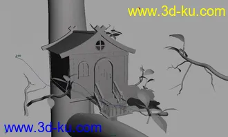 3D打印模型树上的房子的图片