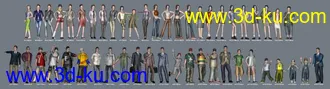 游戏人物模型组的图片