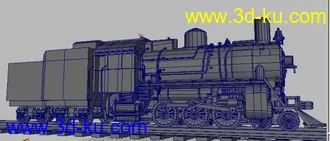 3D打印模型蒸汽机车 高模的图片