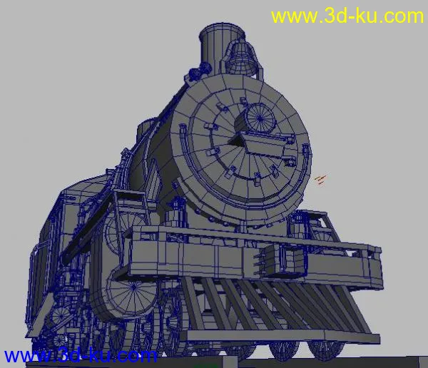 蒸汽机车 高模模型的图片5