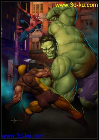 3D打印模型精模-绿巨人的图片