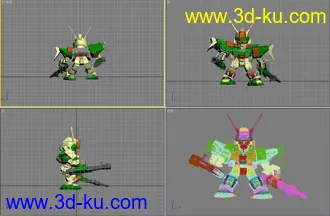 3D打印模型初学者暴风高达的图片