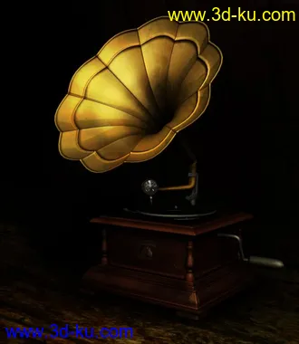 留声机模型的图片