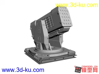 3D打印模型滚轮式导弹发射器的图片