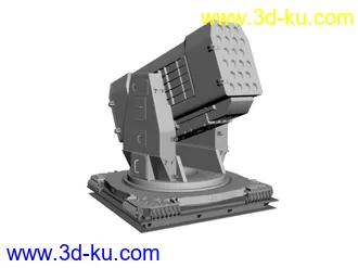 3D打印模型滚轮式导弹发射器的图片