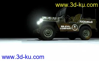 3D打印模型美军吉普的图片