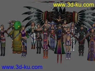 3D打印模型FFX-2优娜全造形(基本站姿)的图片