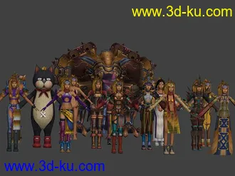3D打印模型FFX-2优娜全造形(基本站姿)的图片