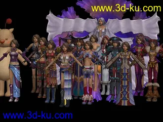 3D打印模型FFX-2优娜全造形(基本站姿)的图片