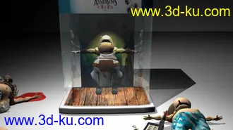 3D打印模型4个河马角色的图片