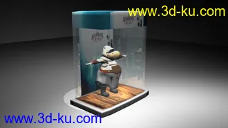 3D打印模型4个河马角色的图片
