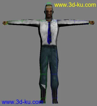 3D打印模型cs全逃绑定，警匪还有人质，喜欢分享~！的图片