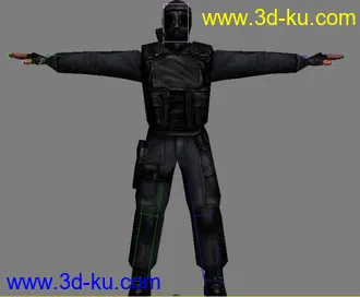 3D打印模型cs全逃绑定，警匪还有人质，喜欢分享~！的图片