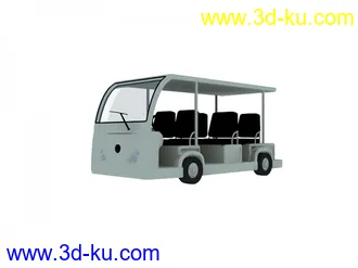 3D打印模型简单的观光车的图片