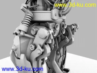 3D打印模型无敌精细  红色调机器人！！的图片