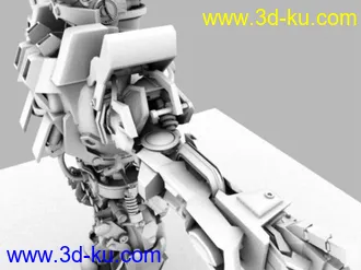 3D打印模型无敌精细  红色调机器人！！的图片