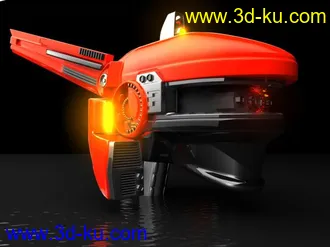 3D打印模型无敌精细  红色调机器人！！的图片