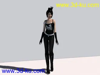 3D打印模型时尚女生的图片